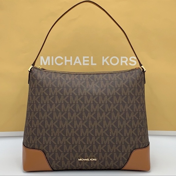Michael Kors Bags Michael Kors Crosby Large Shoulder Bag Brown